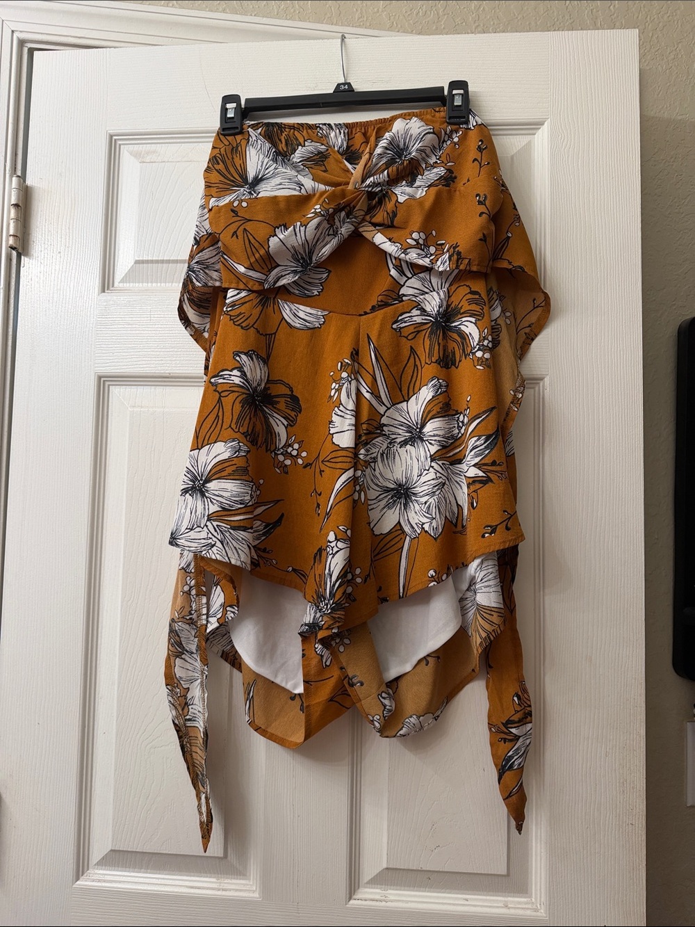 Mustard Floral Romper